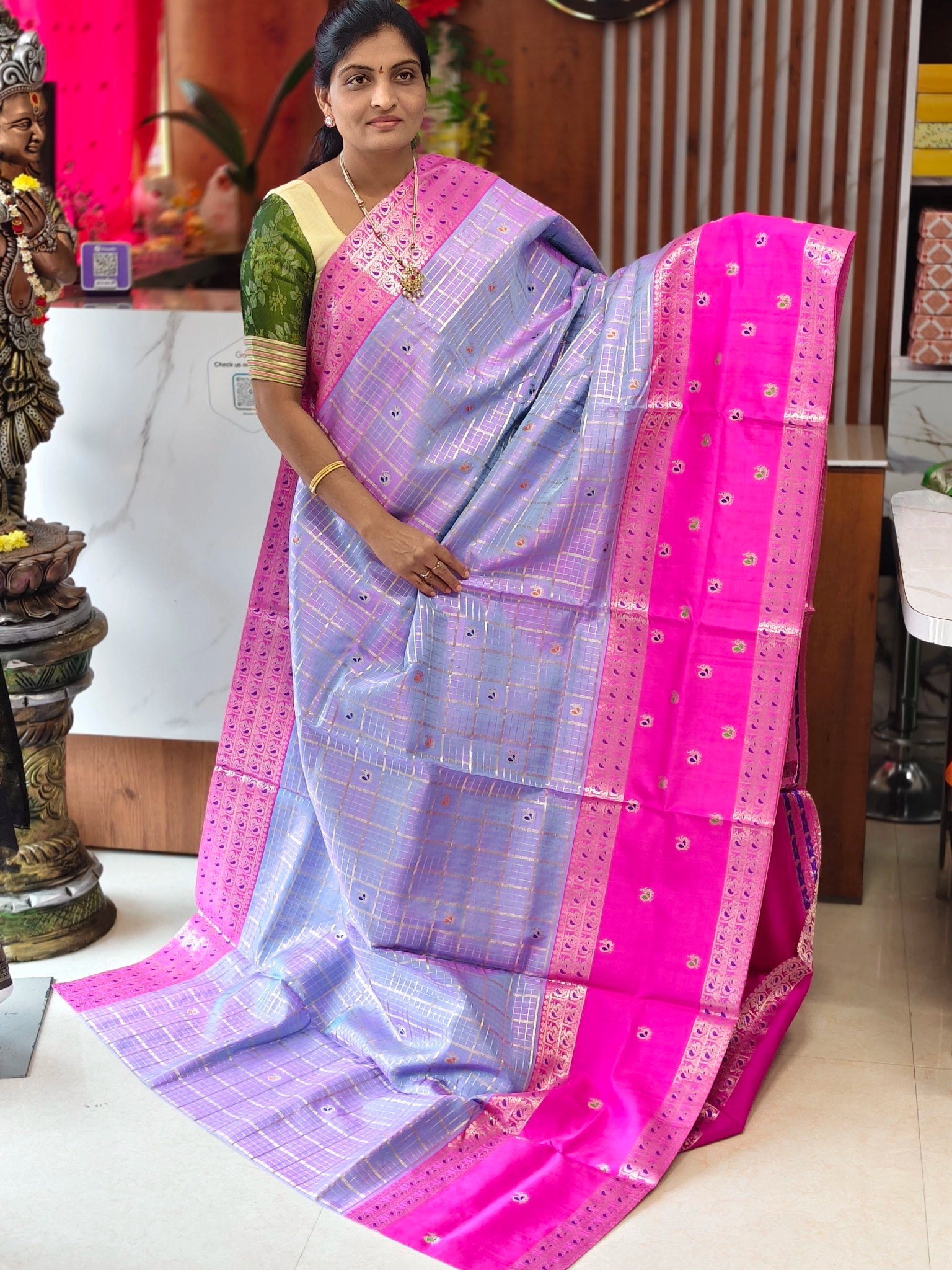 Venkatagiri pattu saree - Gadwal Pattu Sarees by Shreekari Silks Venkatagiri pattu saree
