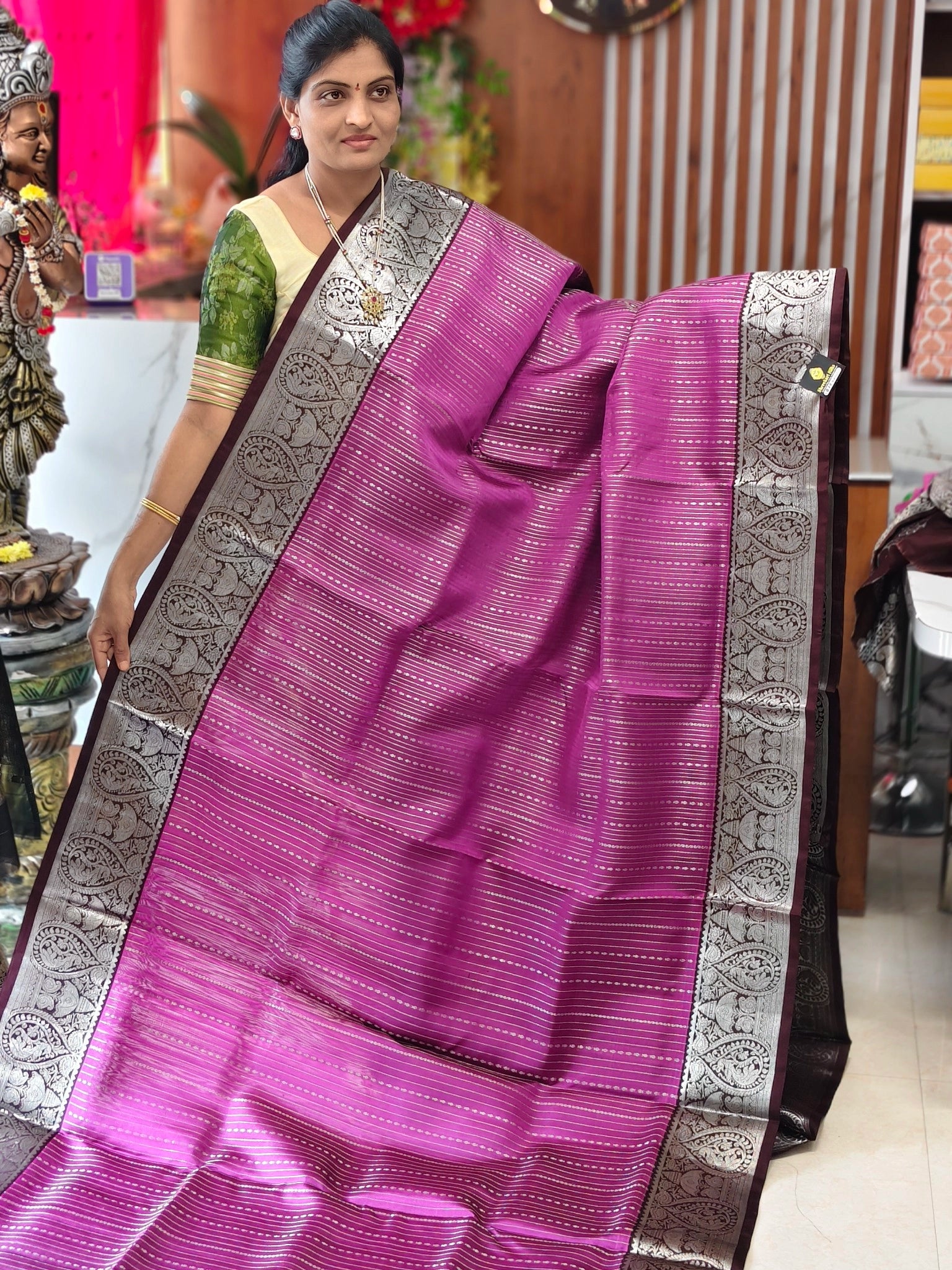Venkatagiri pattu saree - Gadwal Pattu Sarees by Shreekari Silks Venkatagiri pattu saree